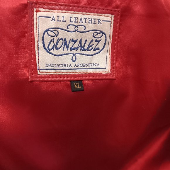 Red Leather Jacket - Picture 2 of 9